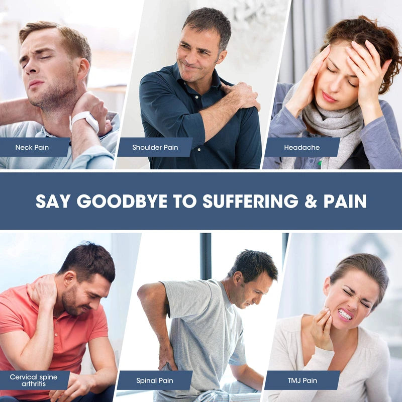 ZAMAT Neck and Shoulder Relaxer with Magnetic Therapy Pillowcase, Neck Stretcher Chiropractic Pillows for Pain Relief, Cervical Traction Device for Relieve TMJ Headache Muscle Tension Spine Alignment