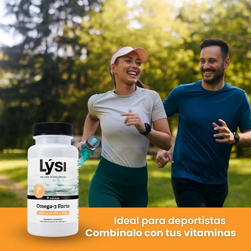 Lysi Omega-3 Forte | 90 Cápsulas | 1030mg EPA + DHA | Aceite de Pescado Salvaje