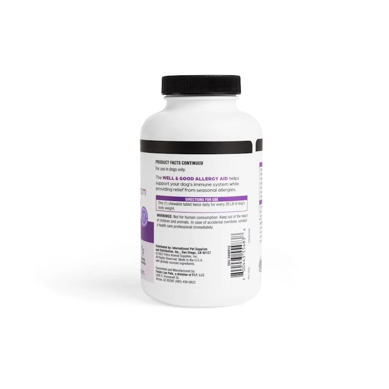 Well & Good Well & Good Dog Allergy Aid Chewable Tablets, Count of 120