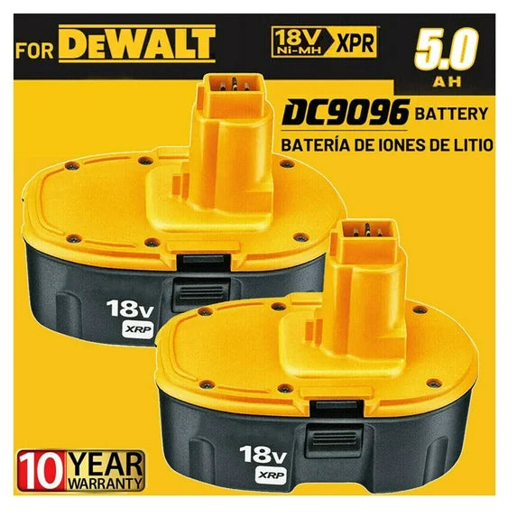 DEWALT 2Pack 18V Battery for Dewalt 18 Volt XRP Battery DC9096-2 DC9098 DC9099 DW9096