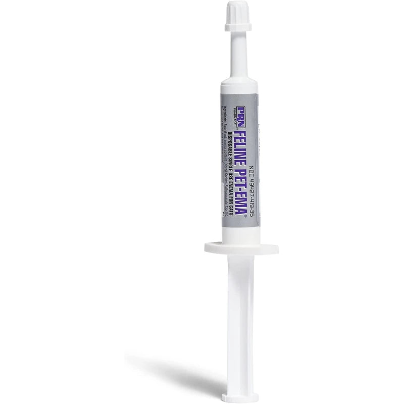 Pet-Ema Feline (6 mL) (3 Pack), Disposable Enema for Rectal Use in Cats by PRN Pharmacal Inc