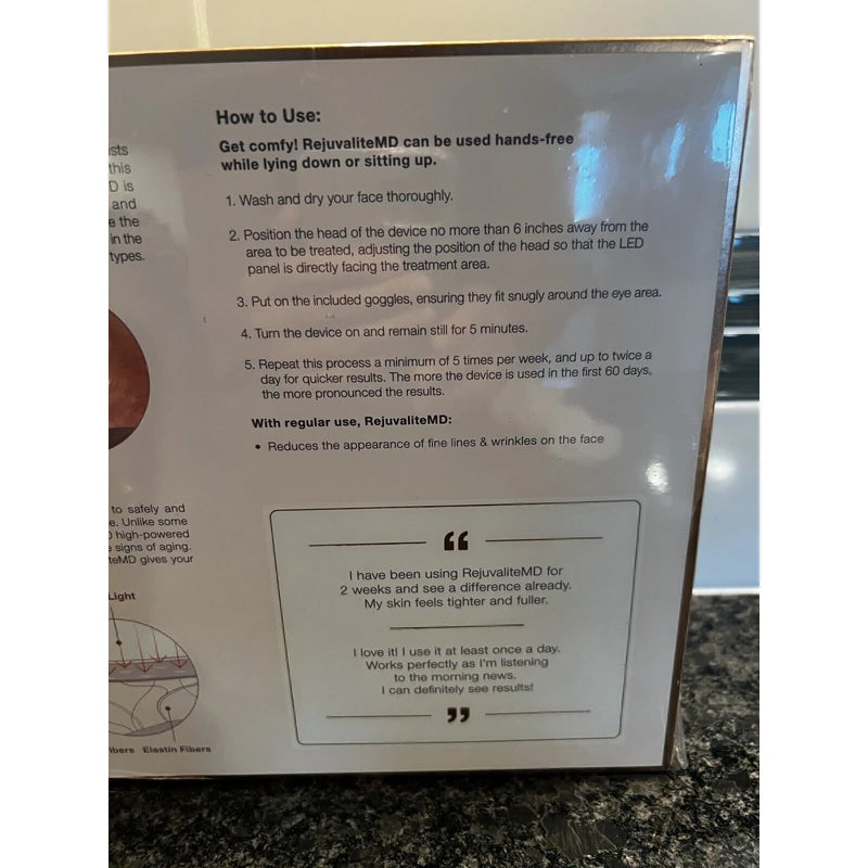 Trophy Skin Rejuvalite MD Anti Aging Light Therapy System Face Facial BRAND NEW