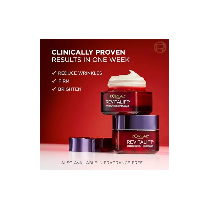 L’Oréal Paris L'Oreal Paris Revitalift Triple Power Anti-Aging Face Moisturizer, Pro Retinol, Hyaluronic Acid & Vitamin C, Reduce Wrinkles 2.55 Oz