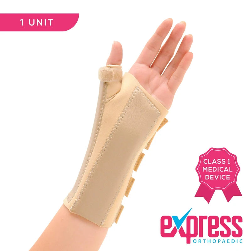 Express Orthopaedic® - Medically Approved Neoprene Wrist & Thumb Brace Support For Arthritis, Carpal Tunnel, Sprains & RSI (M - Wrist Circ:15-17cm, LEFT)