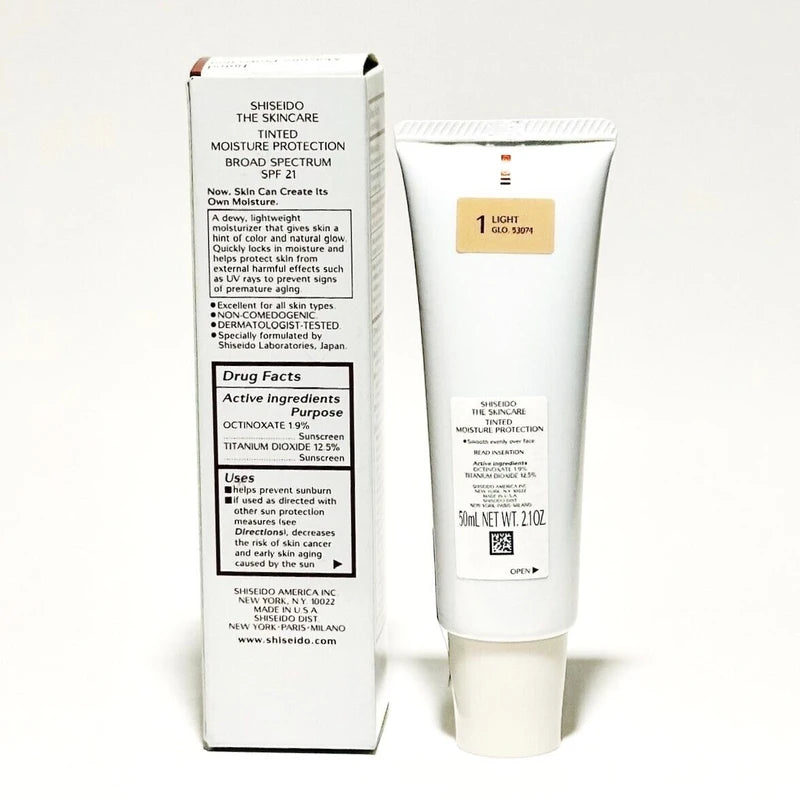 Shiseido The Skincare Tinted Moisture Protection SPF 21 1 Light 2.1 oz