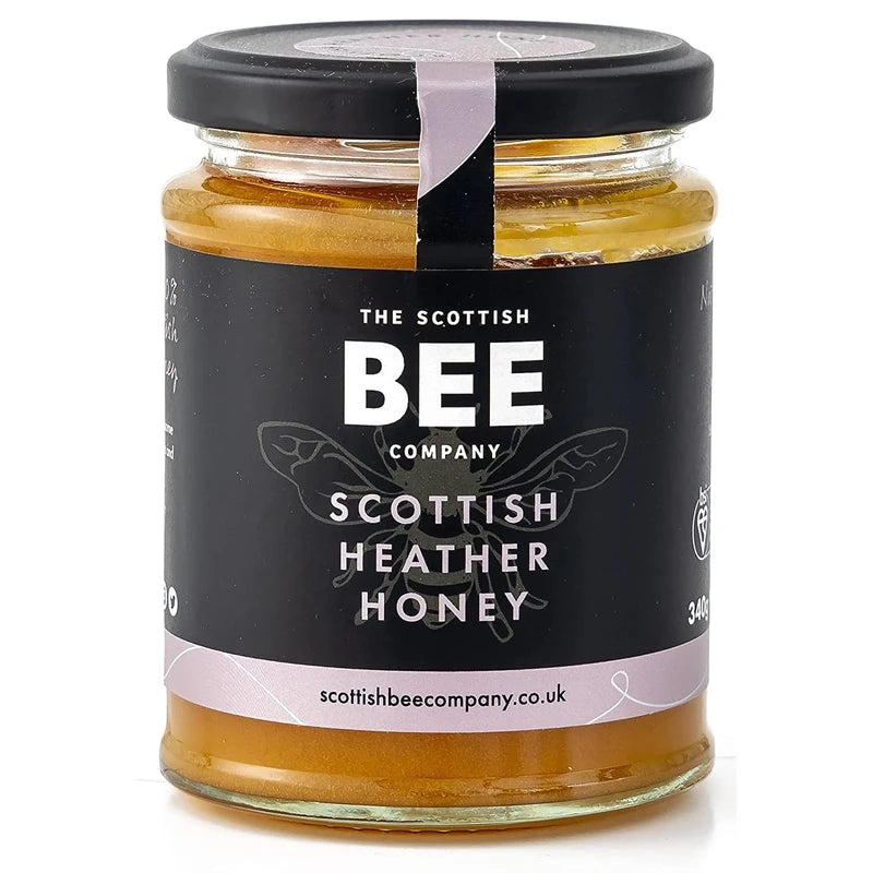 Scottish Heather Honey from The Scottish Bee Company 340g - Natural, Sweet, Soft Set Honey Made in the UK