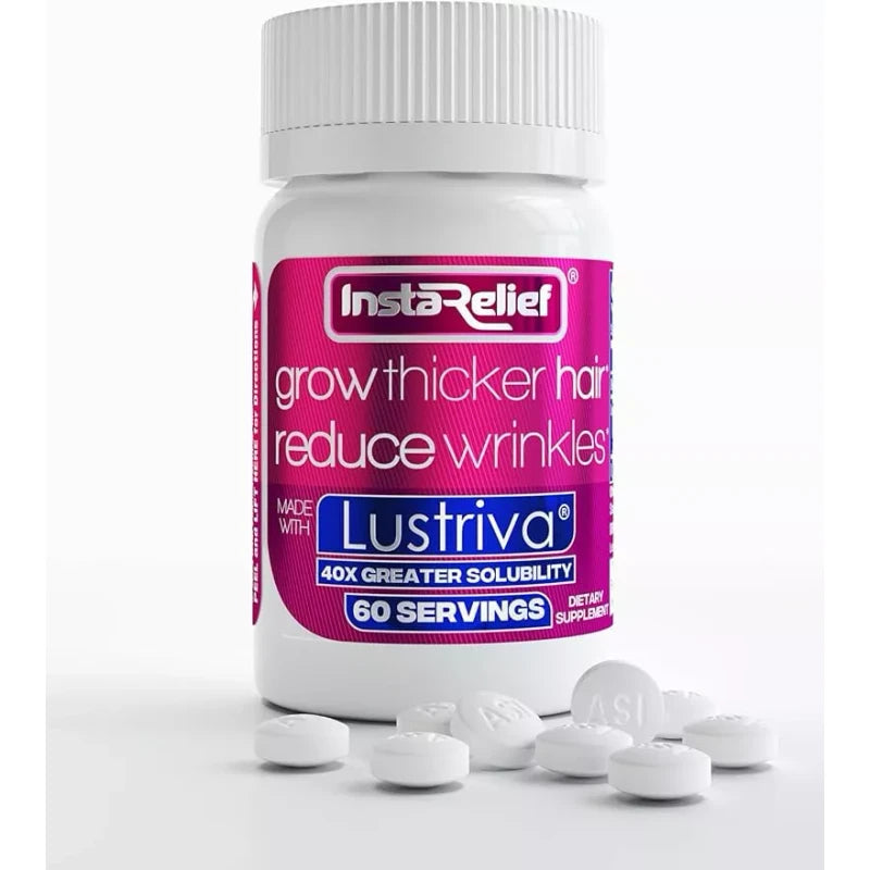 InstaRelief® Hair Growth with Lustriva® - Clinically Shown to Grow Thicker