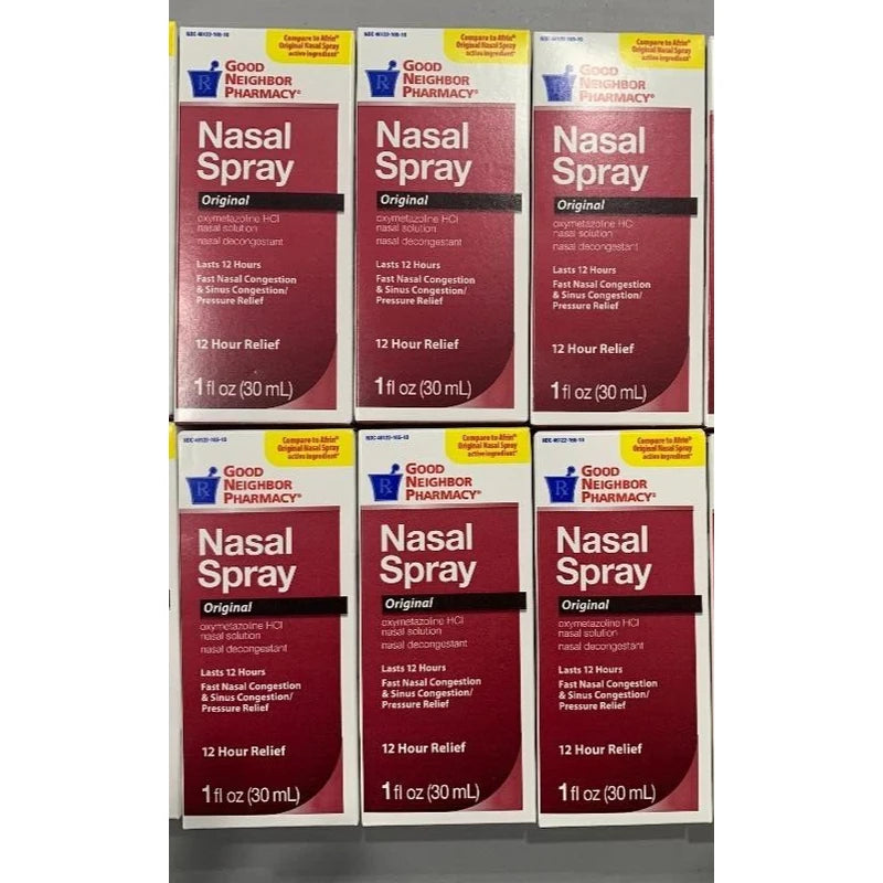 PERRIGO Nasal Decongestant SPRAY MIST Oxymetazoline 12hr PERRIGO 30ml (Pk Of 6 Bottles)