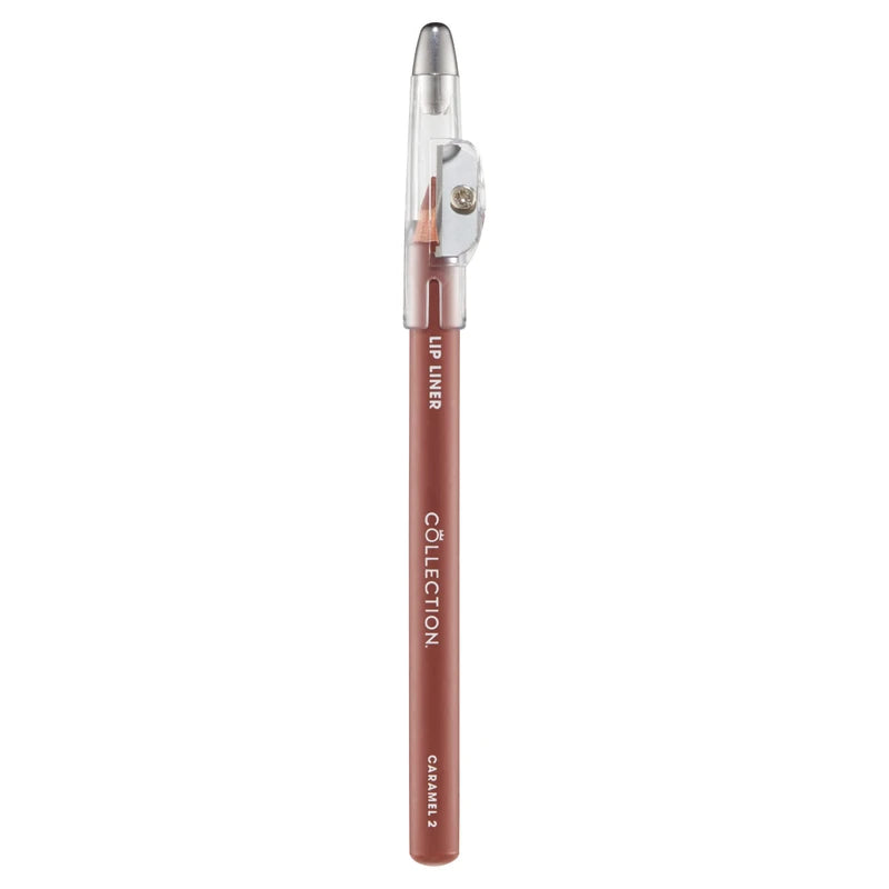 Collection Cosmetics Long-Lasting Lip Liner Pencil with Sharpener, Caramel