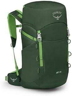 Osprey Jet 28L Kid's Hiking Backpack, Green Canopy