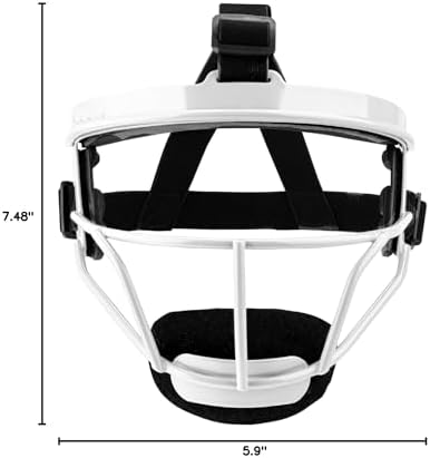 Dinictis Softball Face Mask, Lightweight, Comfortable, with Wide Field Vision, Durable and Safe Face Guards, Premium Protective Softball Fielder's Mask