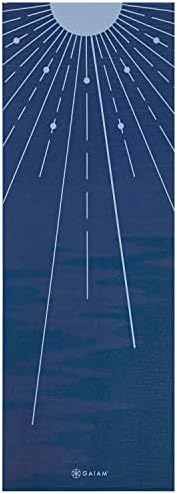 Gaiam Print Yoga Mat, Non Slip Exercise & Fitness Mat for All Types of Yoga, Pilates & Floor Exercises