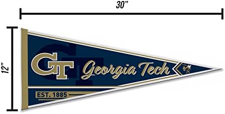 Rico Industries NCAA Classic 12" x 30" Felt Wall Décor Pennant - Great for Home/Bed Room/Man Cave Décor