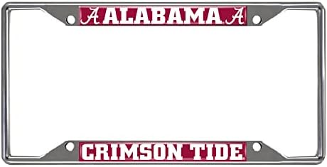 FANMATS NCAA Chrome Metal License Plate Frame