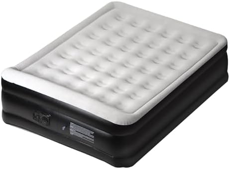 Panana Queen Air Mattress with Built in Electric Pump, Height 18.5" Comfort Blow up Inflatable Guest Air Bed Airbed with Flocked Top, Storage Bag for Family, Home, Camping