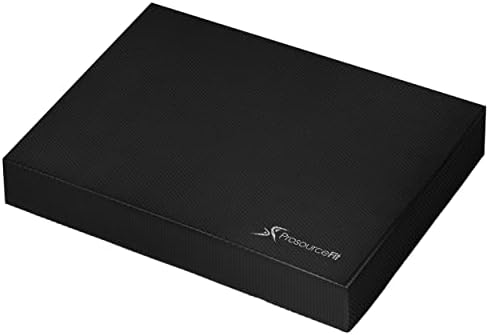 ProsourceFit Exercise Balance Pad – Non-Slip Cushioned Foam Mat & Knee Pad for Fitness and Stability Training, Yoga, Physical Therapy 15.5”x12.75”, Red