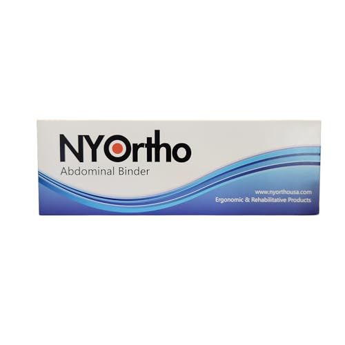 NYOrtho Postpartum Belly Binder, Abdominal Binder for Women, C-Section Recovery, Tummy Tuck Support, Belly Wrap for Postpartum, Swelling & Hernia - Latex-Free, Breathable - Medium 45"-60"