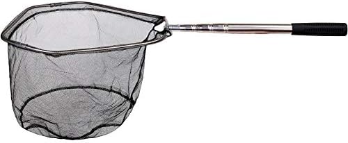 RESTCLOUD Fishing Landing Net with Telescoping Pole Handle, Fishing net Freshwater for Kids Men Women, Extend to 40-63 Inches
