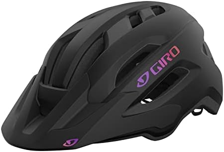 Giro Fixture II MIPS Mountain Bike Helmet for Men, Women, Kids, and Adults – Matte Black/Purple Gradient Logo, Universal Women (50-57 cm)