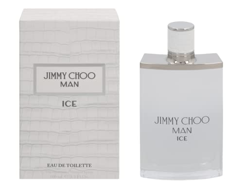JIMMY CHOO - Man Ice Eau de Toilette - Men's Fragrance - Musky & Woody - With notes of Mandarin, Patchouli & Moss - 3.3 Fl Oz