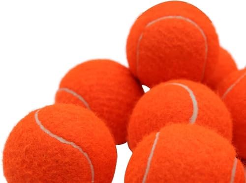 Magicorange Tennis Balls, 12 Pack Advanced Training Tennis Balls Practice Balls, Come with Mesh Bag for Easy Transport, Good for Beginner Training Ball