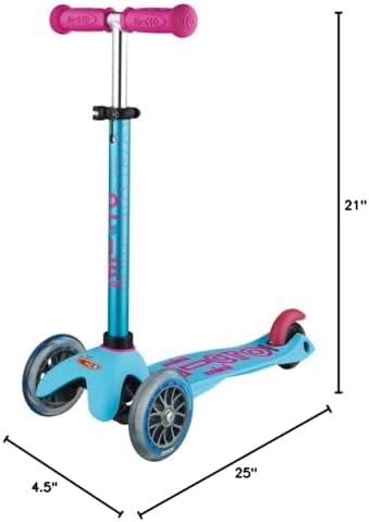 Micro Kickboard - Mini Deluxe - Three Wheeled, Lean-to-Steer Swiss-Designed Micro Scooter