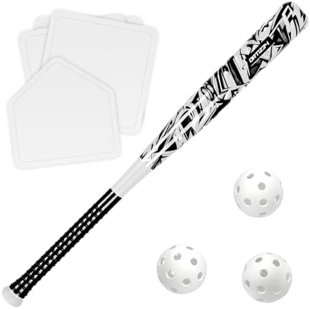Ortiz34 Grand Slam Set- Graffiti Plastic Bat, 3 Balls, 4 Throw Down Bases