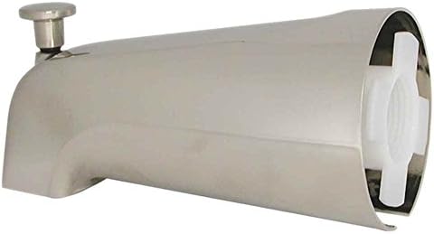 DANCO Bath Tub Spout with Diverter, Brushed Nickel, 1-Pack (89249)