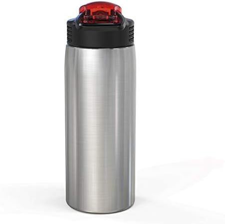 Zak Designs - MICI-V151 27oz Minecraft 18/8 Stainless Steel Water Bottle with Flip-up Straw Spout and Locking Spout Cover, Durable Cup for Sports or Travel (27oz, Minecraft Creeper)