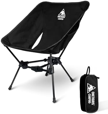 OneTigris Tigerblade Camping Chair, Lightweight Folding Backpacking Hiking, Compact Portable 330 lbs Capacity