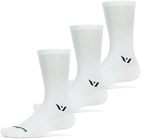 Swiftwick- ASPIRE Crew Cycling Socks, Firm Compression Fit, Moisture Wicking