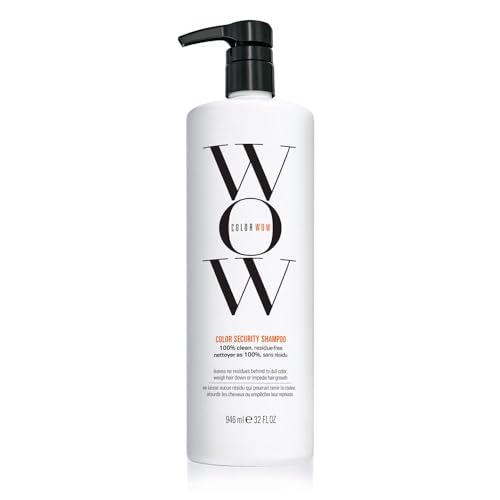COLOR WOW Color Security Shampoo, 32 fl oz – Sulfate Free & Residue-Free Formula, Healthy Looking Hair & Scalp, Paraben Free Salon Quality