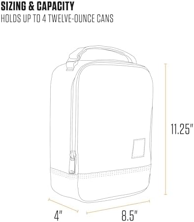 Carhartt Insulated Lunch Cooler for Men and Women, Fully Insulated Lunch Pale for Work, Outdoor, and Everyday Use