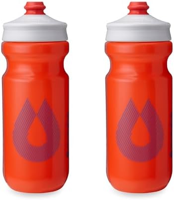HydraPak Breakaway Surge Lightweight Bike Water Bottle 2-Pack (20oz, 25oz, 30oz) - High Flow, Cycling & Sports Squeeze Bottle