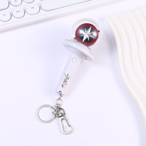 Kpop Stray Kids Light Stick Ver 2 Keychain Concert Fan Gift SKZ Goods Light Stick Color and Speed Adjustable Includes 15 Modes