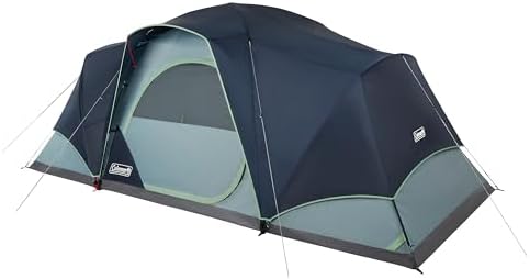 Coleman Skydome XL Large Family Tent Weatherproof 8/12 Person Tent Sets Up in 5 Mins Rainfly & Carry Bag Included Made of PFAS-Free Materials