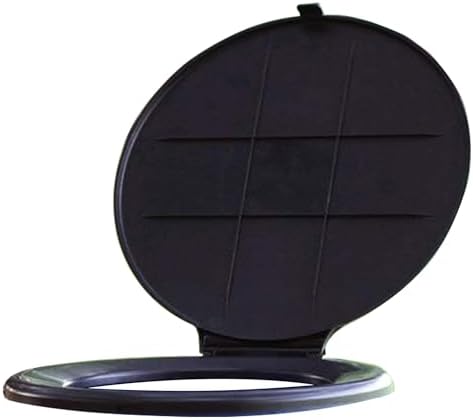 Camco Bucket Toilet Seat with Lid - Converts Standard 5 Gallon Bucket into Portable Toilet for Camping - Convenient Camping Toilet for Hunting & More - Includes 3 RV Toilet Waste Bags (41546)