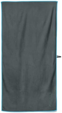 Flow Hydro Sport Towel - Microfiber Quick Dry Swimming Towels for Swim, Pool, Triathlon, and Other Water Sports in Medium, Large, Extra Large, and Hooded Sizes (Gray, Large (60" x 30"))