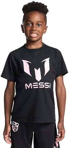 Boys' Lifestyle Short Sleeve T-Shirt, Slim-fit Logo Tee, Cotton Blend Fabric