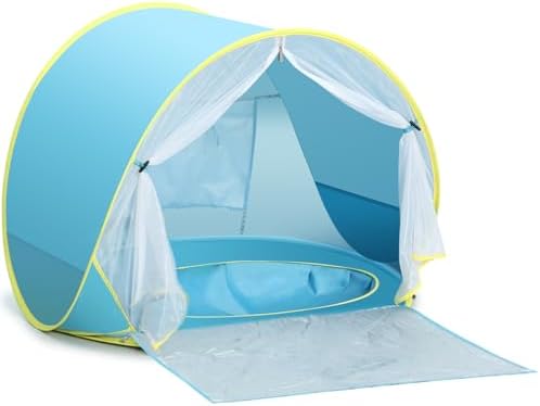 Baby Beach Tent, Pop Up Play Tent for Infants, UV Protection Sun Shelter for Toddlers, Infant Portable Sun Shade