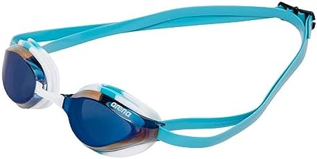 ARENA Unisex Python Racing Swim Goggles for Men and Women Anti-Fog No Leak Max Comfort Dual Strap, Mirror/Non-Mirror Lens
