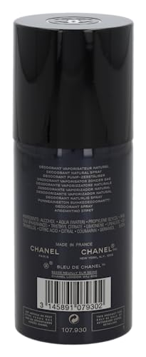CHANEL Bleu De Deodorant Spray, 3.4 Oz