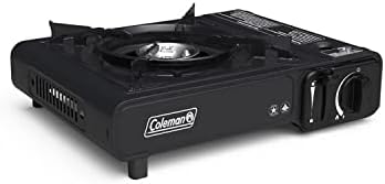 Coleman Classic 1-Burner Butane Stove Portable Camping Stove with Carry Case & Push-Button Starter Includes Precise Temperature Control & 7650 BTUs of Power for Camping Tailgating & More