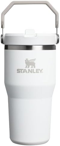 Stanley IceFlow 2.0 Flip Straw Tumbler with Handle 20 oz | Twist On Lid and Flip Up Straw | Leak Resistant Water Bottle | Insulated Stainless Steel | BPA-Free | Frost
