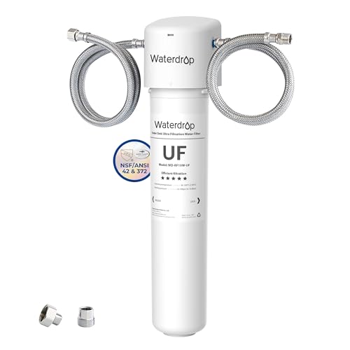 Waterdrop Under Sink Water Filter, Under Sink Water Filtration System, 2 Years or 16K Gallons, 0.01 Micron Ultra Filtration for Baçtёria Reduction, Reduces Lead, Chlorine