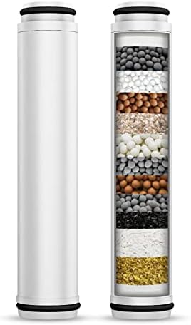 FEELSO Shower Filter for Handheld Shower Head, 2 Pack 15 Stage Replacement Filters for Hard Water Remove Chlorine and Harmful Substances