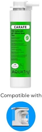 AquaTru Carafe VOC Filter with pH+ Mineral Boost (Stage 4) for AquaTru Carafe Countertop Reverse Osmosis Water Filter Purification System | Certified to Remove PFAS and Other Chemicals (Alkaline)