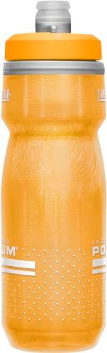CamelBak Podium Chill Insulated Bike Water Bottle - Easy Squeeze Bottle - Fits Most Bike Cages - 21oz, Orange