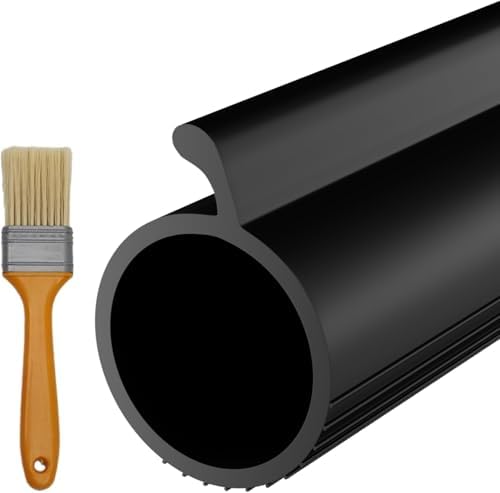 Garage Door Seal P Bulb – 20ft Flexible Weatherproof TPE Seal for Single-Channel Doors, Easy DIY Installation, Extreme Temperature Protection, Prevents Drafts, Noise Reduction, Saves Energy
