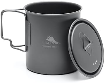 TOAKS LIGHT Titanium 450ml Cup with Lid (ultralight version)